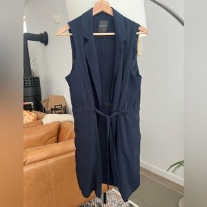 Dynamite Long Navy Dressy Vest